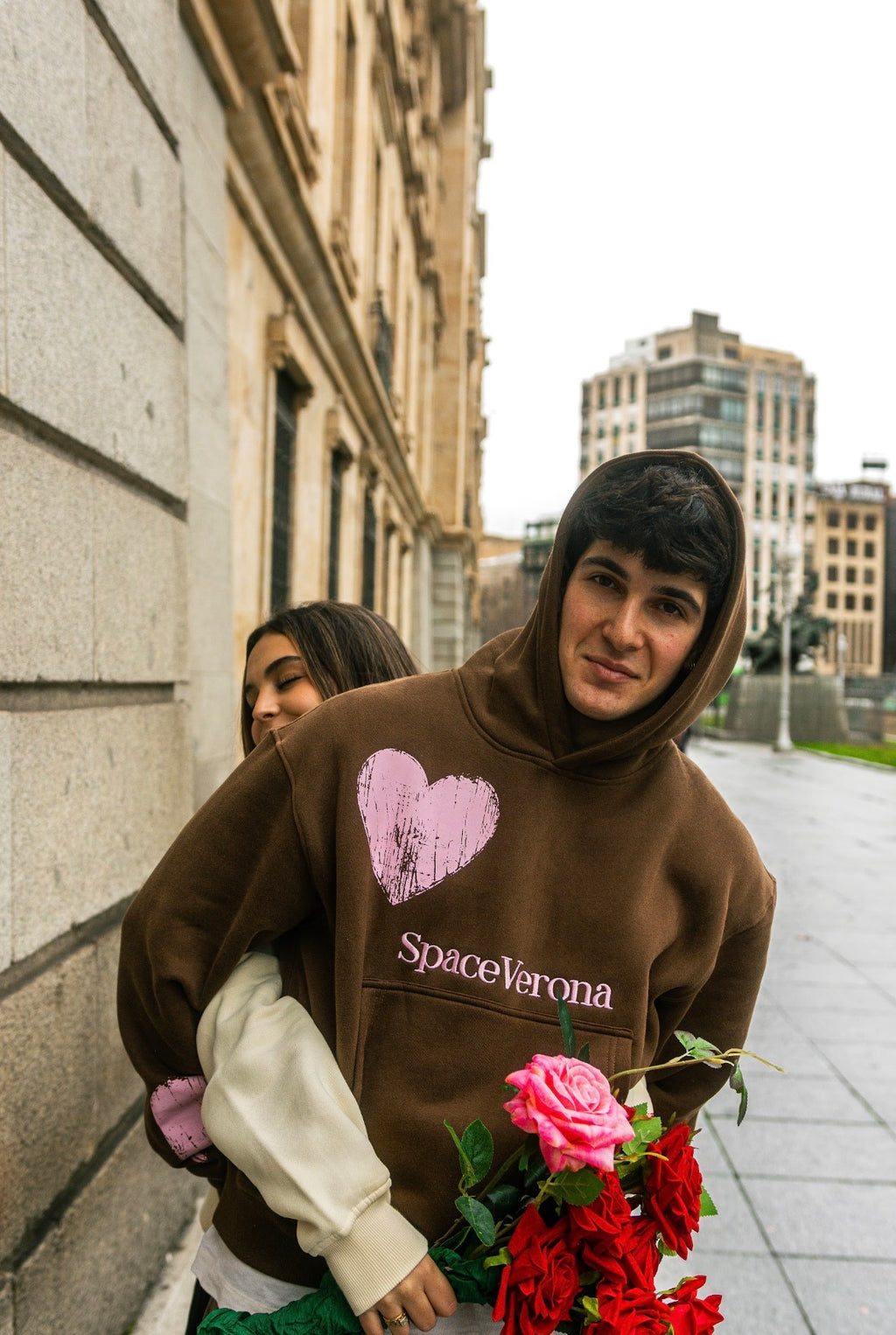 Pack "Dúo" Sudaderas cropped fit beige y marrón chocolate