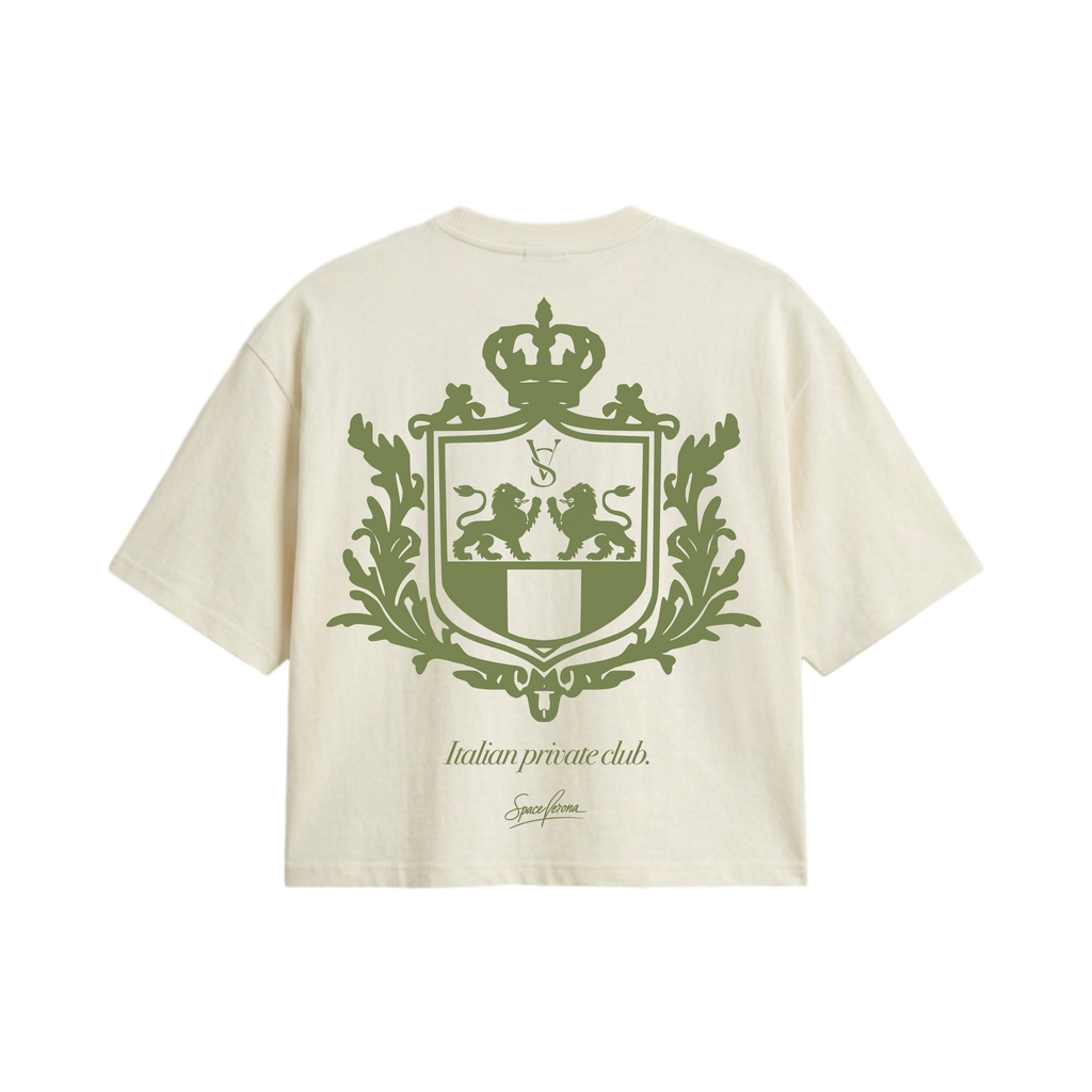 Camiseta Beige Italian private club beige