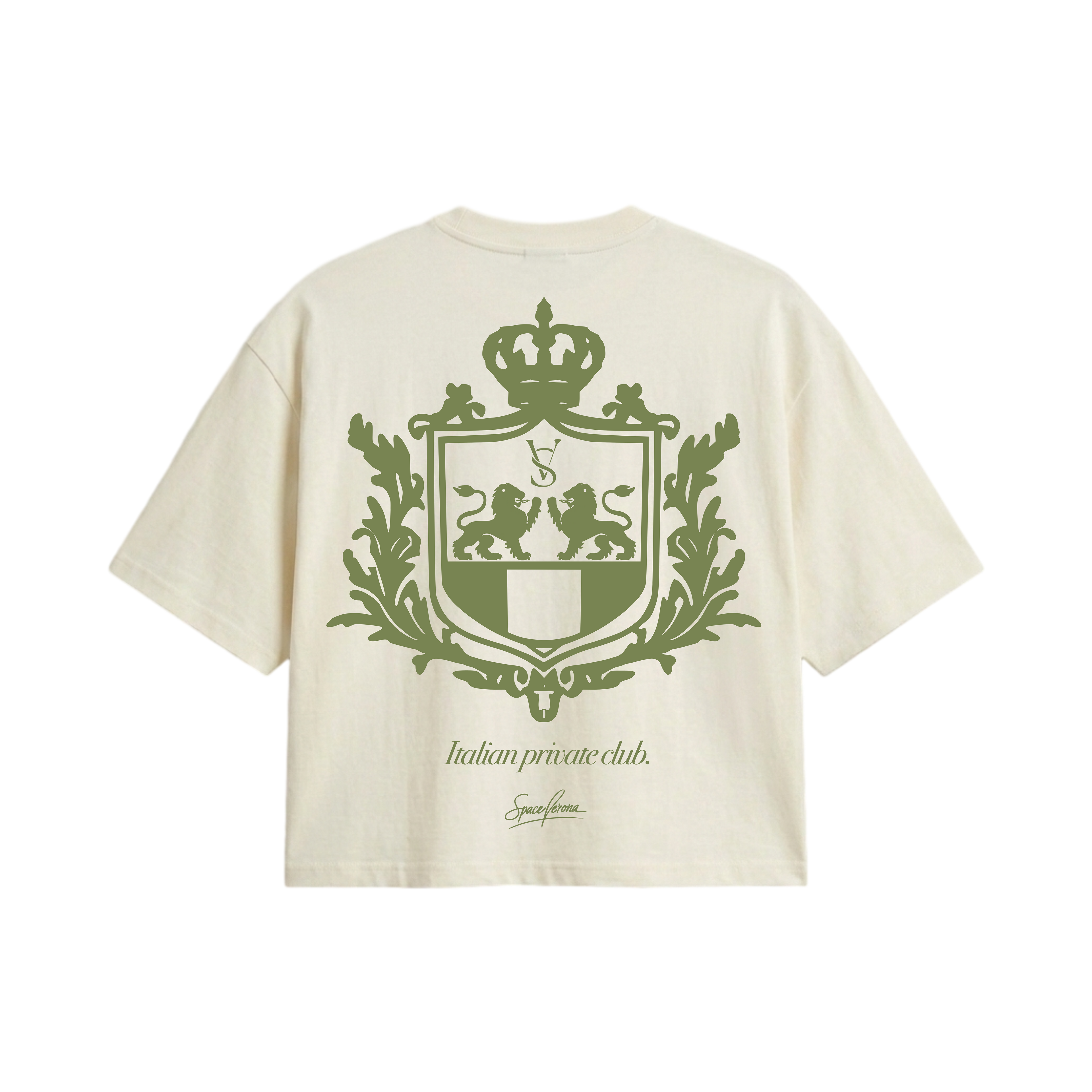 Camiseta Beige Italian private club beige