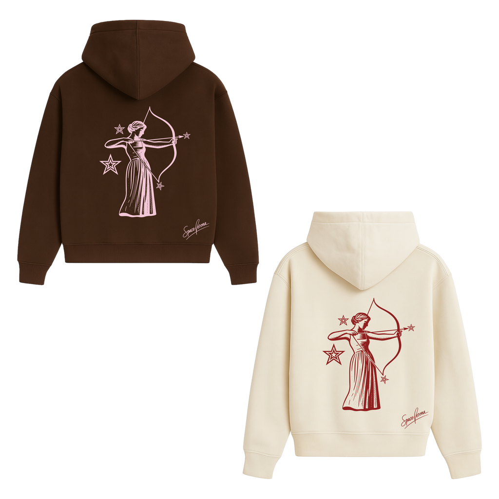 Pack "Dúo" Sudaderas cropped fit beige y marrón chocolate